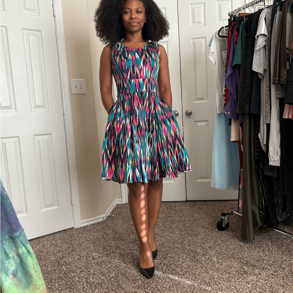 Multicolor Sleeveless Dress